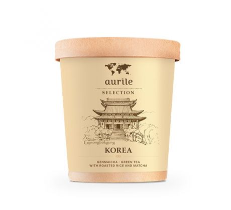 Aurile SELECTION Korea  Genmaicha zelený čaj s pečenou ryžou a Matcha sypaný 40g