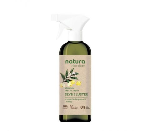 Natura Eko Dom Vegánsky čistič skla a zrkadiel Bergamot a medovka 750 ml