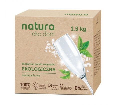 Natura Eko Dom Ekologická soľ do umývačky riadu 1,5 kg