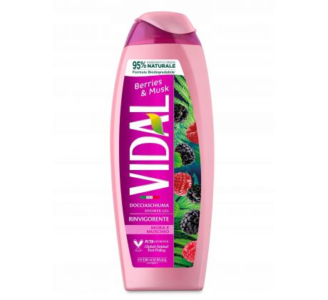 Vidal Sprchový gel Maliny, černice a pižmo 250 ml