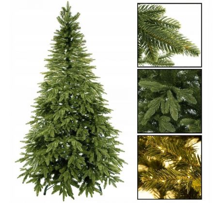 SPRINGOS Premium Vianočný umelý stromček Smrek prírodný 200 cm