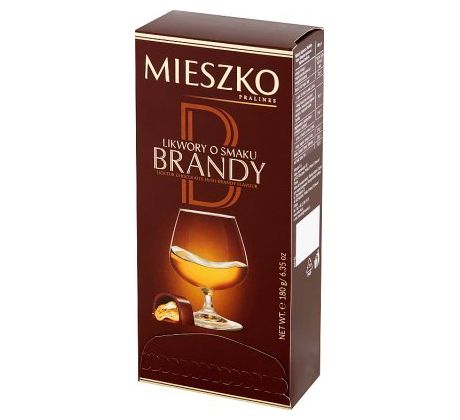 Mieszko Likérky plnené Brandy bonboniéra 180g