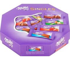 Milka Singles mix mliečnych čokoládiek 138g