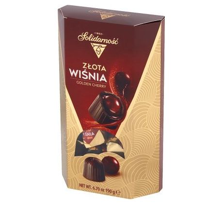 Solidarnošč Golden Cherry bonboniéra 200g