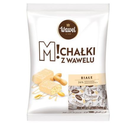 Wawel Michalki z Wawelu biele s arašidovou náplňou 1kg