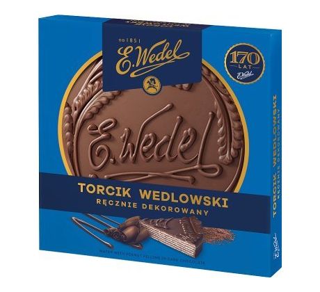 E. Wedel Oblátková tortička wedlowska ručne dekorovaná 250g