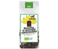 Bio Planet Sušené banány v raw čokoláde 100g