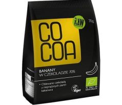 Cocoa Sušené banány v raw čokoláde 70g