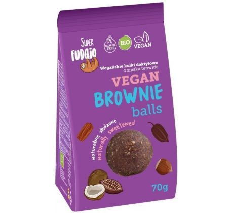 Me Gusto Vegánske guľky ďatlové s príchuťou brownie 70g