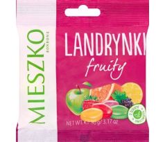 Mieszko Landrynki Fruity tvrdé cukríky s ovocnou príchuťou 90g