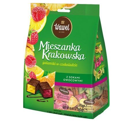 Wawel Mieszanka Krakowska želé v čokoláde 245g
