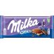 Milka Oreo mliečna čokoláda s vanilkovým krémom a kúskami sušienok Oreo 100g