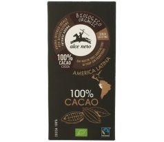 Alce Nero BIO bezgluténová horká čokoláda 100% kakaa 50g