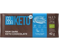 Cocoa Bio Keto horká čokoláda s MCT olejom bez cukru 40g