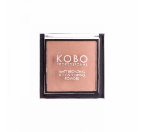 KOBO Professional Matný bronzujúci a kontúrujúci púder Nubian Desert 9g