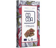 Cocoa Vegánska Creamy čokoláda s jahodami 50g