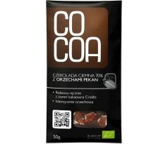Cocoa Horká čokoláda s pekanovými orechmi 50g
