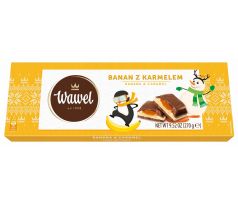 Wawel Mliečna čokoláda s banánovo-karamelovou náplňou 270g