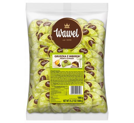Wawel Čokoládky s hruškovo-zázvorovou náplňou 1kg