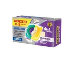 Wash & Free Prémiové kapsule na pranie 4v1 Marseilské mydlo a Levanduľa 35 PD