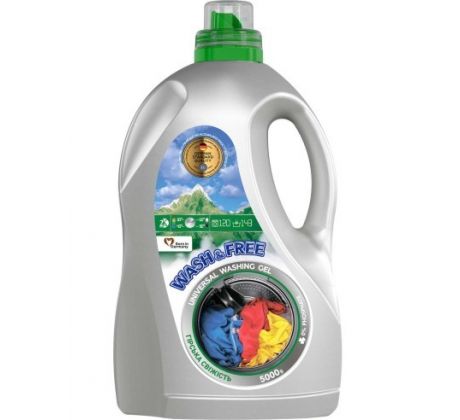 Wash & Free Univerzálny gél na pranie Mountain Freshness 5 kg 143 PD