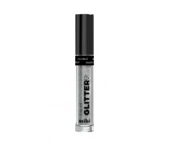 Mihi Tekutý glitter 01 Flash Silver 4 ml