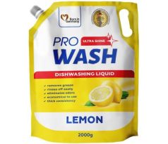 Pro Wash Prostriedok na umývanie riadu Citrón 2000 g náhradná náplň