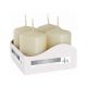 BISPOL Sviečka valec SW40/80-011 ecru 4 x 80g