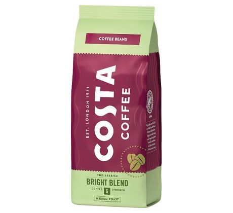 Costa Coffee Bright blend zrnková káva 100% Arabica 200g