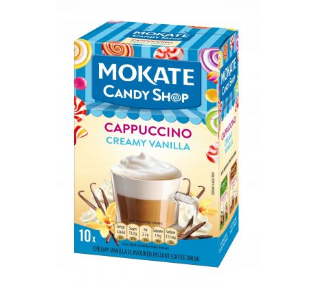 Mokate Candy Shop Cappuccino Krémová vanilka 10 x 22g