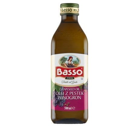 BASSO Olej z hroznových jadierok 500ml