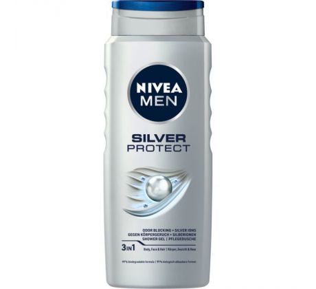 Nivea Men Silver Protect sprchový gél 500