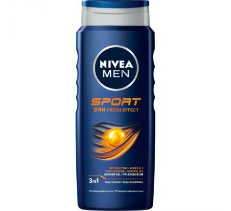 Nivea Men Sport 24H Fresh Effect sprchový gél 500 ml