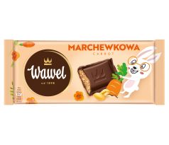 Wawel Horká čokoláda s mrkvovou náplňou s arašidami 100g