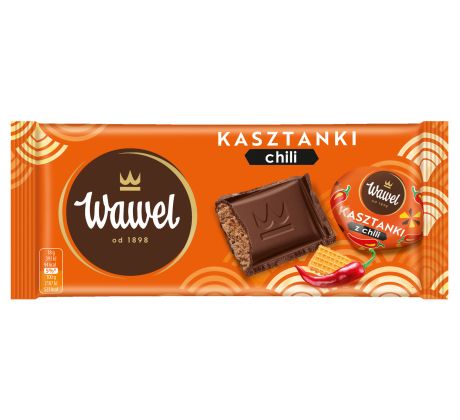 Wawel Horká čokoláda Kasztanki s chilli 90g