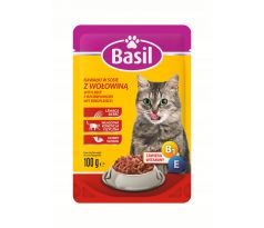 Basil Kapsička pre mačky s hovädzou príchuťou 100g