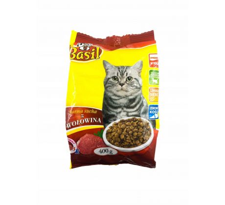 Basil suché krmivo pre mačky s hovädzím mäsom 400g