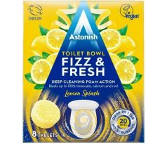 Astonish Šumiace tablety na odstraňovanie vodného kameňa z WC Lemon Splash 200g