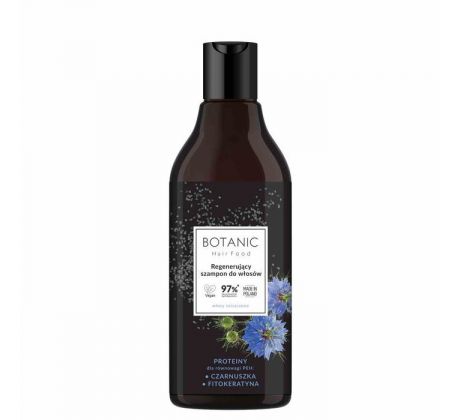 Botanic Regenerúci šampón na vlasy Čierna rasca & Fytokeratíny 500 ml