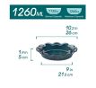 STERN Crinkle Rim porcelánová zapekacia misa 1,26 l 26 cm