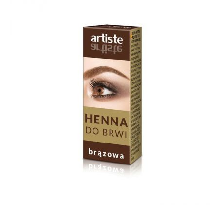 Artiste Henna farba na obočie hnedá 9g