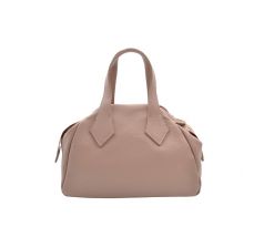 Mahwer Sofia kabelka do ruky aj crossbody z pravej kože ružová