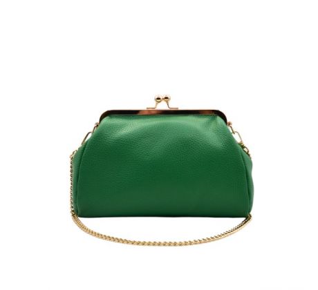 Mahwer Wien kabelka do ruky aj crossbody z pravej kože zelená