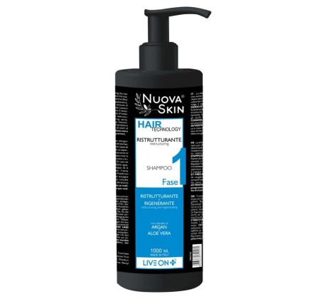 Nuova Skin Reštrukturačný a regeneračný šampón na vlasy 1000 ml
