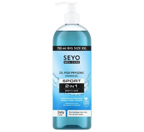 Seyo Men+Care Sport sprchový gél 2v1 750 ml