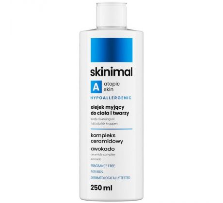 Skinimal Atopic Olej na čistenie tváre aj tela 250 ml
