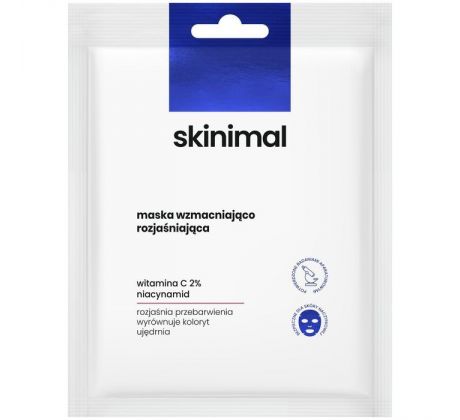 Skinimal Posilňujúco-rozjasňujúca pleťová maska na tkanine 1 kus