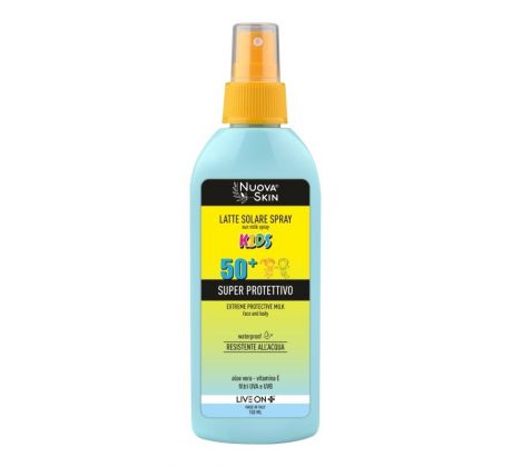 Nuova Skin Super ochranné opaľovacie mlieko v spreji pre deti SPF50+ 150 ml