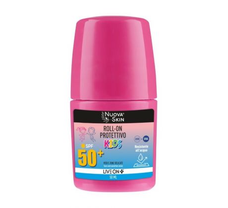 Nuova Skin Opaľovací krém na tvár pre deti roll-on SPF50+ 50 ml