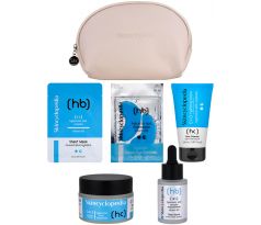 Skincyclopedia Hydration Routine Expert Denný a nočný hydratačný pleťový krém 50 ml + pleťové sérum 30 ml + gél na čistenie pleti 150 ml + pleťová maska na tkanine 1ks + hydrogélové náplasti pod oči 2ks darčeková sada